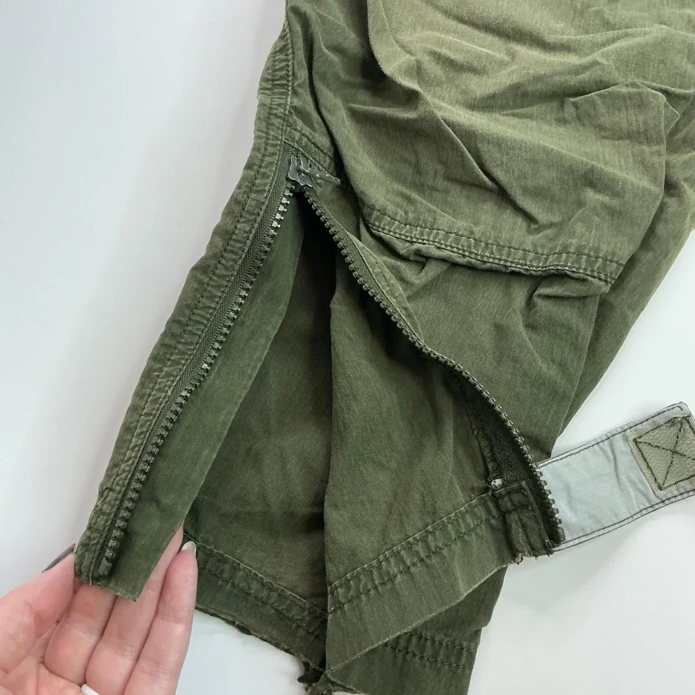 L.L. Bean Olive Green Cargo Pants Boys Medium Adventure Utility Trousers